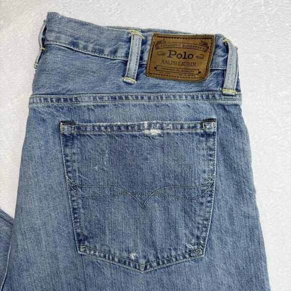 Polo Ralph Lauren Jeans Men 38x32 Med Wash Blue Thompson Relaxed RN 41381‎ - Picture 9 of 16